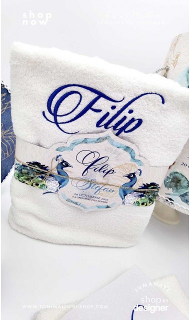 Trusou botez cu pauni pentru baieti Royal Peacock  7